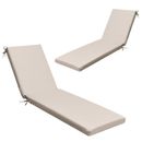 2pcs Chaise Lounge Cushion Outdoor Comfortable Cushion for Patio Furniture
