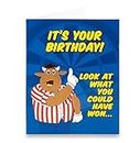 Bullseye TV Show Darts Bully Official Greeting Card Birthday