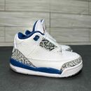 Nike Air Jordan 3 Retro Wizard Blue White Toddler Baby Boys Size 6C
