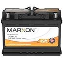 MARXON Group 48 H6 L3 Start and Stop Car Battery 12v 70AH 760CCA AGM BCI48 Maintenance Free Automotive Replacement Batteries