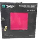 NAGA Magnetische Glastafel Rosa 45x45cm Message Boards & Signs Office Supplies (