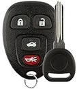 Discount Keyless Replacement Key Fob Car Remote and Uncut Transponder Key Compatible with OUC60270, 15912859, ID 46