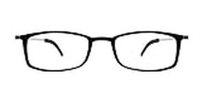 DR. B's Readers Rectangular Reading Glasses with Universal Pod Case Men Women Eyeglasses for Reading Presbyopic Glasses Reader (1.50, Black)