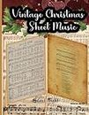 Vintage Christmas Sheet Music: Over 20 Patterns | 40 Pages Features A Distinct Aesthetic for your DIY Christmas ornament, Crafting, Wall art, Greeting ... journals, Decoration, Junk Journal