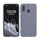 kwmobile Case Compatible with Samsung Galaxy A40 Case - Soft Slim Protective TPU Silicone Cover - Lavender Grey