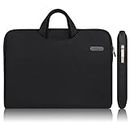 ARVOK 15-16 Inch Laptop Sleeve Water-resistant Canvas Fabric Bag Case with Handle Zipper Pocket/Notebook Computer Case/Ultrabook Tablet Briefcase Carrying Bag for Acer/Asus/Dell/Lenovo/Samsung/Sony