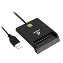 ZOWEETEK Lettore dnie, lettore dni elettronico, compatibile con tutte le schede d'identità con USB.