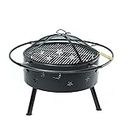 Portable Fire Pit for Outdoor Wood Burning Can be Used as a Barbecue Grill or a Carbon Stove Outdoor Barbecue Grill Used for Outdoor picnics Camping Family Gatherings etc.