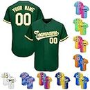 Custom Men Women Youth Baseball Jerseys Sports Uniform Personalized Button Down Shirt Stitched/Printed Name Number