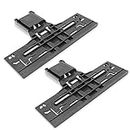 W10546503 Upgraded Dishwasher Upper Rack Adjuster Replacement for Kitchenaid Whirlpool Dishwasher Parts Replaces W10418314, W10306646, WPW10546503(2 pack)