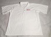Grolsch Beer Mens Polo Shirt Sz XL White Embroidered Coal Harbour Short Sleeve