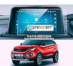 PROTECTERR 9H Screen Protector Guard Designed For TATA NEXON 2020-2022 Car Infotainment System (7 Inch) - Car Gps Navigation Display Touchscreen Protective Film accessories [Not A Tempered Glass]