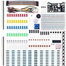 ELEGOO Electronic Fun Kit Bundle with Breadboard Cable Resistor, Capacitor, LED, Potentiometer Total 235 Items for Arduino