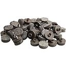 SoftTouch 4770395N Nail-On, 1 inch Heavy Duty Felt Pads For Wood Furniture & Hard Surfaces (48Piece) - Brown, Round