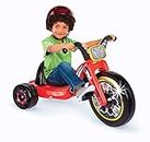 Mickey Mouse Kids Tricycle 15" Fly Wheels Junior Cruiser Ride-On, Pedal Powered Trike with Build-in Light On Both Sides of Big Wheel, for Kids Boys Girls Ages 3-7 Year Old