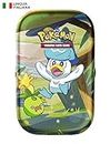Pokémon Miniscatola da collezione Amici di Paldea del GCC Pokémon - Quaxly (due buste di espansione, una carta con illustrazione e un foglio di adesivi), edizione in italiano