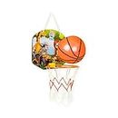 RATNA's Cartoon Basketball Safari Jungle Indoor Set with Ball - Fun and Exciting Game for Kids to Play - Multicolor