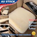 Faux Sheepskin Car Seat Plush Cushions Front/Rear Seat Mat Covers Accessories
