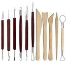 Loobas 11 PCS Clay Sculpting Tools，Polymer Tools Pottery and Supplies Ceramic Sculpture Modeling Shapin Carving for Kids Adults Beginners As the picture