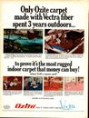 1966  Ozite Carpet Vintage Print Ad Vectra Town And Terrace Indoor Outdoor