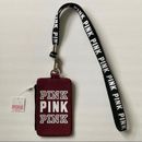 Pink Victoria's Secret Accessories | Burgundy Vs Pink Lanyard Id Holder | Color: Red | Size: Os