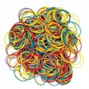 250 Pack Strong Elastic Rubber Bands for School Home Office Supplies(Multicolor)