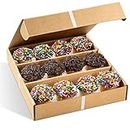 Gourmet Cookie Gift Box | 12 Individually Wrapped Sprinkle Cupcakes | Valentine Cookie Basket | Christmas, New Year’s & Birthdays | Men, Women & Kids | Stern’s Bakery (Sprinkle Cupcake Gift Pack)