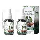 Respinature Herbal Lung Cleanse Mist - 2pcs Powerful Lung Support - Natural Respiratory Cleanse & Breathe Spray - Lung Exerciser - Organic Plant Extracts - Daily Use - 30ml