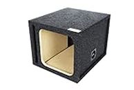 Atrend Bbox Single Sealed 12 Inch Subwoofer Enclosure Engineered for Kicker Square/Single Sealed/Solo-Baric L5 & L7 Subwoofers - Improves Audio Quality, Sound & Bass