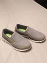 Skechers Slip On Womens 8 Gray Walking Shoes - Made in Vietnam