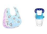 ANTIL'S 3pcs Waterproof Baby Bib/Apron & 1 Pcs Fruit Feeder Combo Pack
