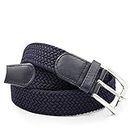 GLOMY cintura elastica intrecciata per Uomo e Donna Belt in colore unico o doppi colori Unisex