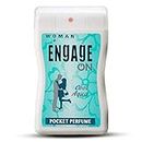 Engage ON Cool Aqua Pocket Perfume For Women, Floral & Lavender Fragrance Scent, Skin Friendly,17/ 18ml