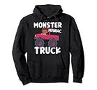 Monster Truck Girl Big Wheels Driver Donne Bambini Felpa con Cappuccio