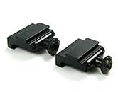 2 Pcs 20mm to 11mm Weaver Picatinny Base Dovetail Adapter to Picatinny Rail