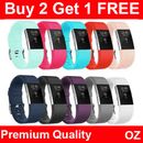Silicone Watch Wrist Sports Strap For Fitbit Charge 2 Band Wristband Replacement
