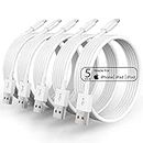 5 Pack(10FT)[Apple MFi Certified]iPhone Charger Long Lightning Cable 10 Foot Fast Charging iPhone Charger Cable USB Cable Compatible iPhone 13/12/11 Pro Max/Mini/XS MAX/XR/XS/X/8/7/Plus/6 iPad AirPods