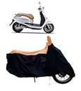 Tricway Bike/Scooty Body Cover Compatible with Avera Retrosa BS6 with Dust Proof and Water Resistant with Premium Polyester Fabric (Orange Stripe)