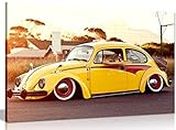 Classic Volkswagen Vw Beetle Canvas Wall Art Picture Print (30x20in)