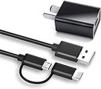 AU Plug Fast Charger Adapter for Amazon Kindle Paperwhite 7-11th Gen, Oasis, E-Reader, Voyage,Touch(2nd-11th Gen),DX, Keyboard,Fire [HD, HDX,7 8 10 Plus ＆ Kids Pro 11 Tablet Power Charger Cable Cord