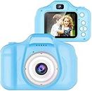 CADDLE & TOES Kids Camera for Girls Boys, Kids Camera Toy 13MP 1080P HD Digital Video Camera for Toddler, Christmas Birthday Gifts for 4+ to 10 Years Old Children (Multicolor)(Sky Blue)