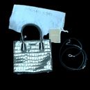 Maniglia borsa argento metallizzato Michael Kors e cinturino regolabile blocco borsa polvere NUOVO
