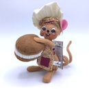Muñeca de otoño Annalee 2021 Pumpkin Whoopie Pie Chef Mouse 6" Acción de Gracias - NUEVA