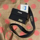 Victoria's Secret VS PINK Lanyard Small ID Case Holder Wallet FIU Dark Navy Blue