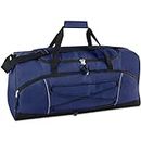 60 Litre Duffle Bag – Heavy Duty Extra Large Sports Gym Equipment Travel Duffel Bag for Men and Women (Blue)