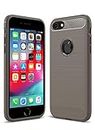 FinestBazaar For iPhone 6 Case, For iPhone 6s Case Shockproof Silicone Light Brushed Grip Case Protective Case Cover For Apple iPhone 6/6s (4.7") Grey + Free Screen Protector