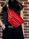 MICHAEL KORS MAISIE Leather 2-In-1 Large Waistpack Fannypack Belt Bag Red