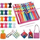 Syhood Weaving Loom Kit for Kids and Adults Includes 336 Craft Loops and 1 Weaving Loom with Tool, 14 Rainbow Colors of Weaving Loops, Potholder Craft Kit for 6 7 9 10 11 12 Years Old and Up