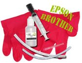 Kit  nettoyage têtes d'impression nettoyant imprimante special EPSON / BROTHER  
