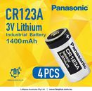 4pcs Panasonic CR123 CR123A CR17345 K123 16340 3V Lithium Camera Photo Batteries